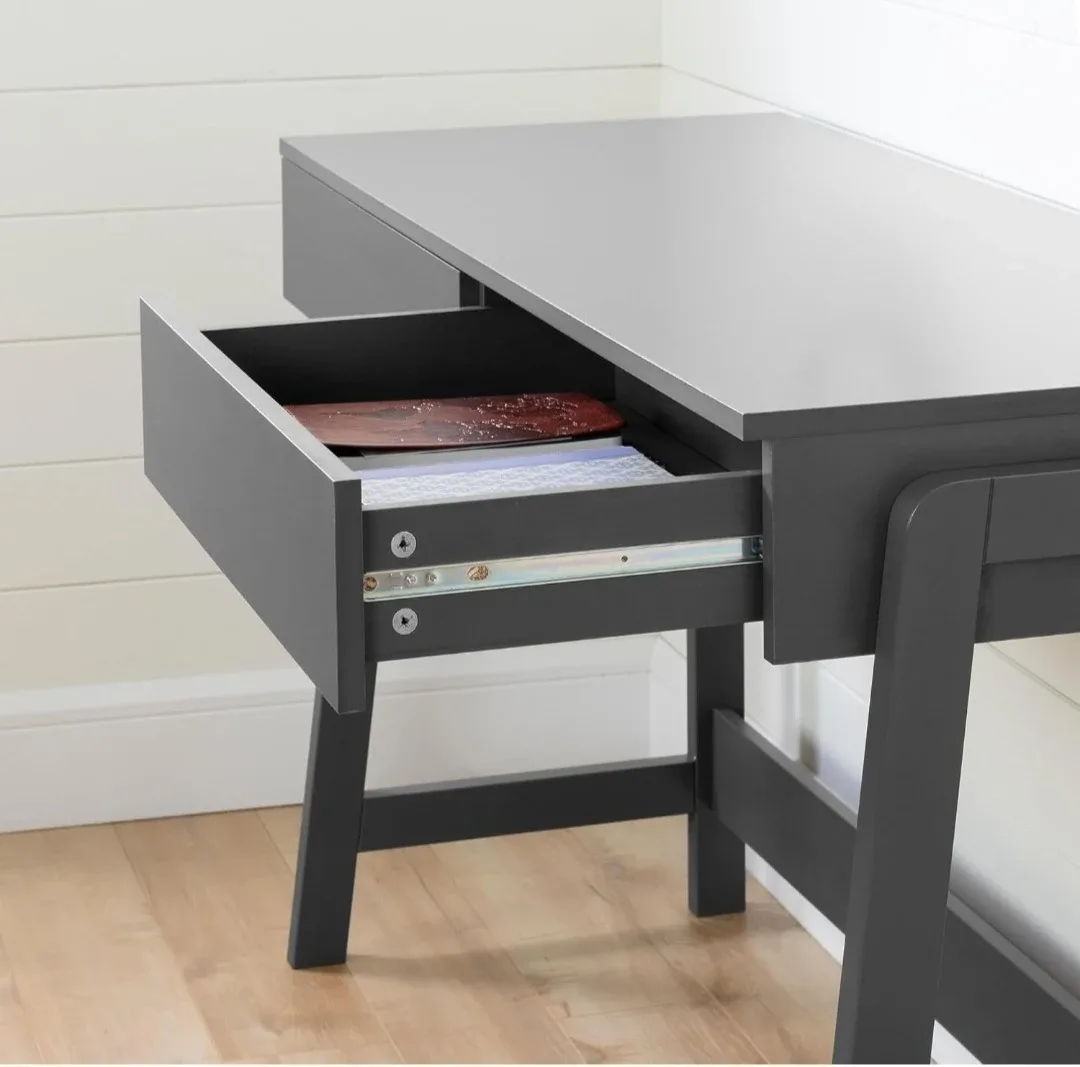 Grey Desk with Drawers - 45" Wide image indicator(2)
