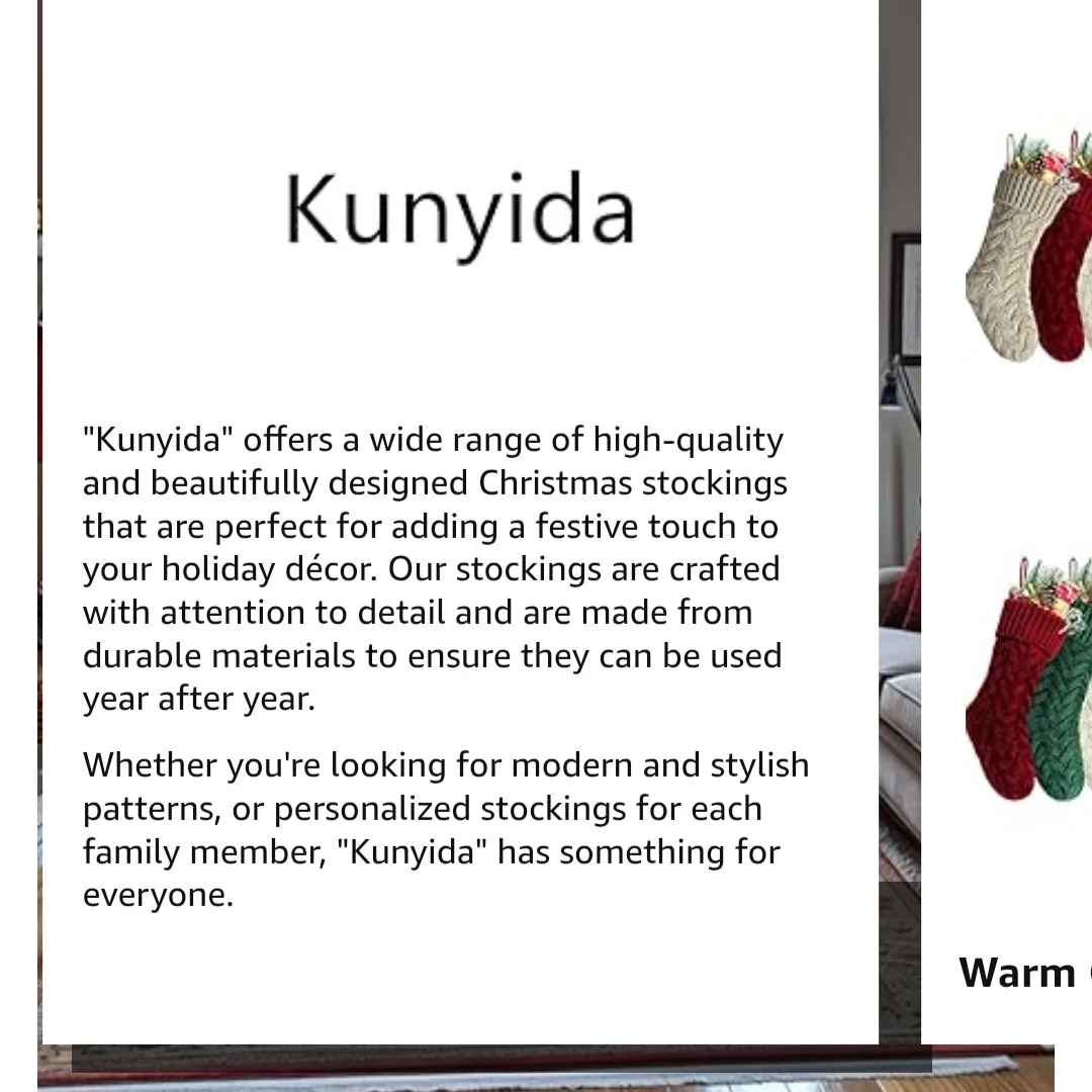 18" Knit Christmas Stockings, Set of 4 image indicator(4)