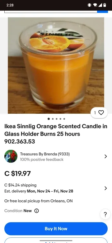 Ikea Sinnlig Scented Candles - Set of 3 image indicator(5)