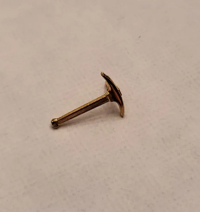 Gold Pickaxe Lapel Pin image indicator(2)