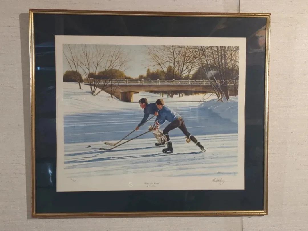 Framed Hockey Art Print by Ken Danby