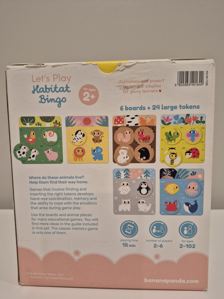 Banana Panda Let's Play Habitat Bingo - Ages 2+ - photo 2