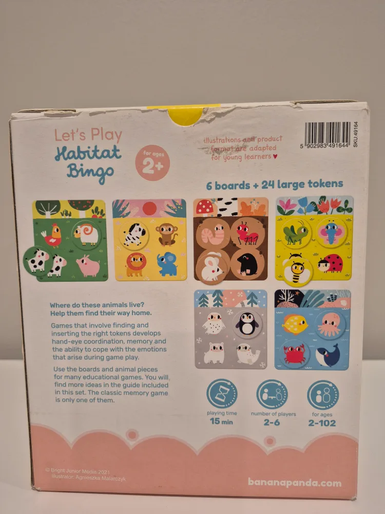 Banana Panda Let's Play Habitat Bingo - Ages 2+ image indicator(2)