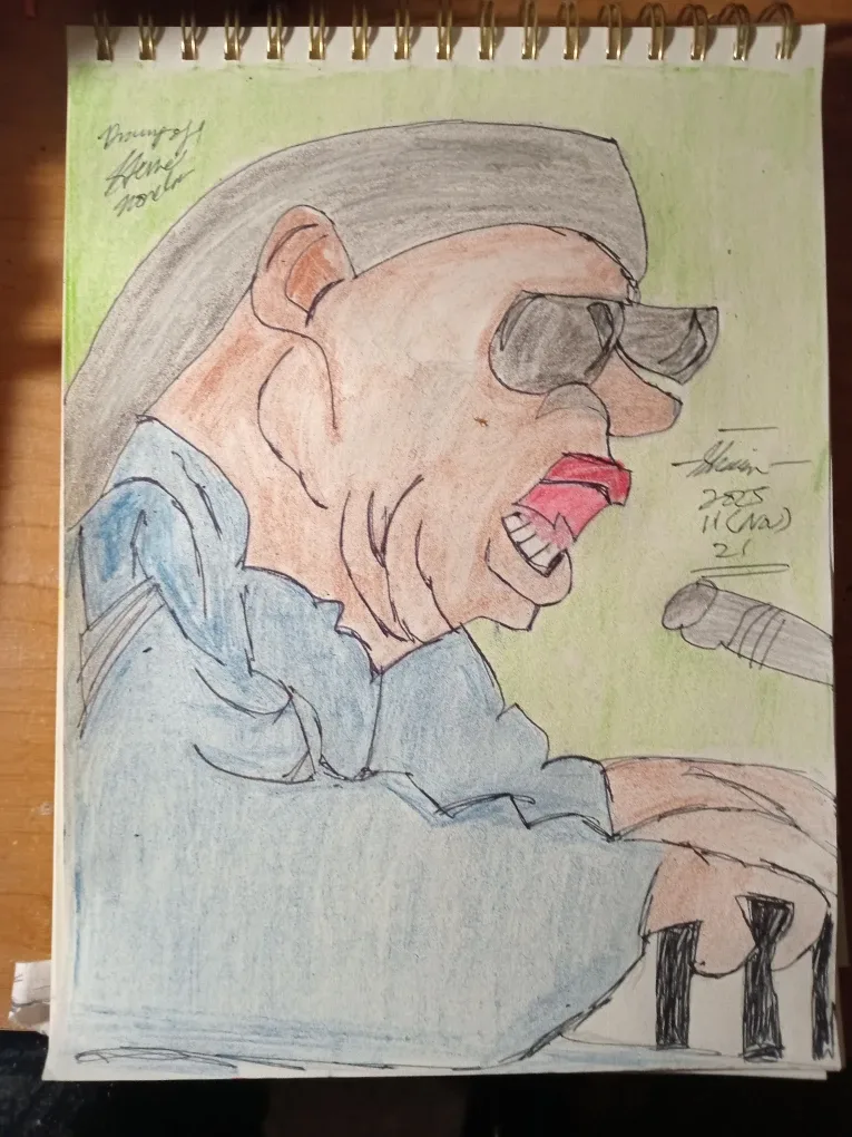 Stewie Wonder Drawing Illustration by custom artist Sherwin