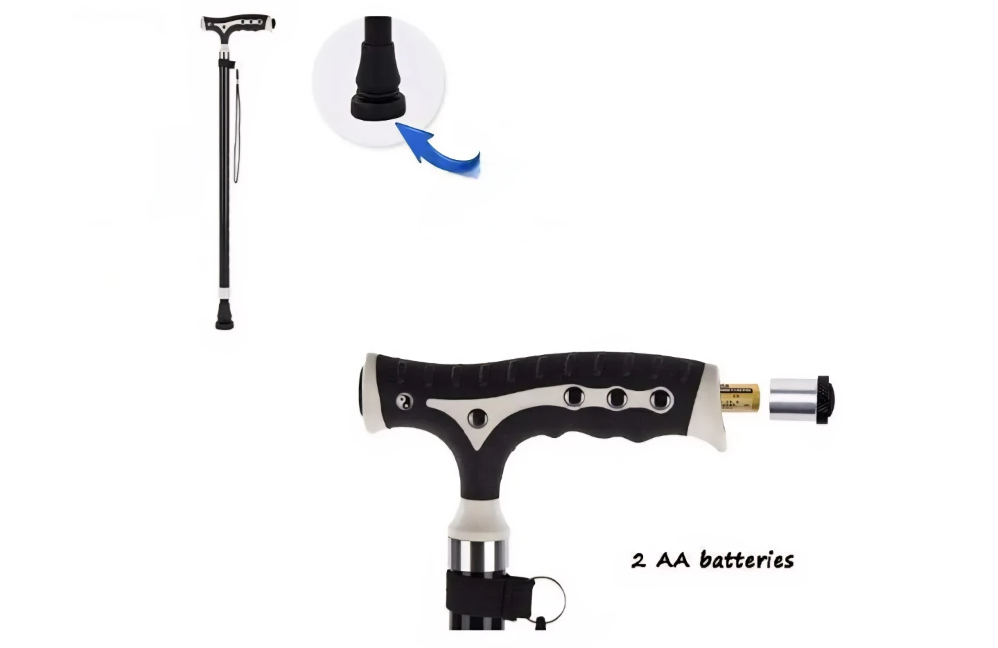 Adjustable Folding Walking Stick Cane - photo 2