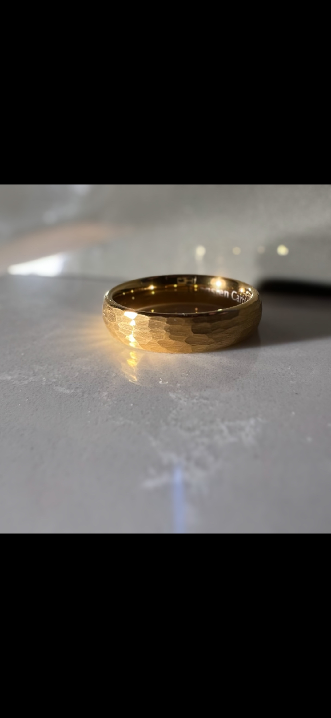 men golden tarnish free ring (comes with ring box) - photo 4