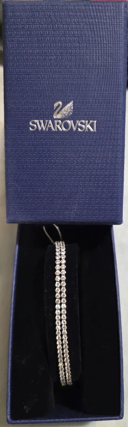 Swarovski Tennis Bracelet, Silver Tone image indicator(2)