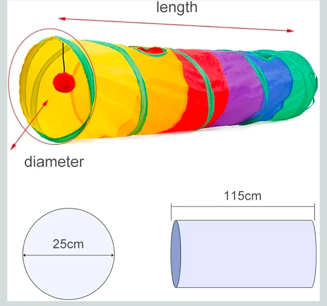 Colorful Cat Tunnel Toy image indicator(2)
