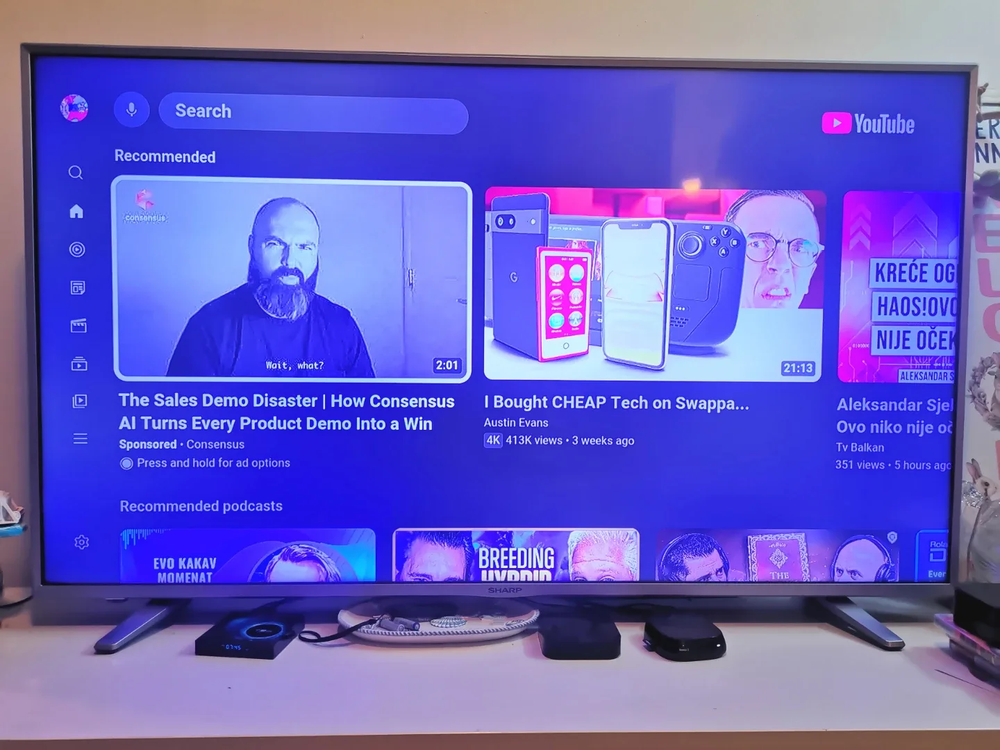 Sharp 55" 4K TV image indicator(4)