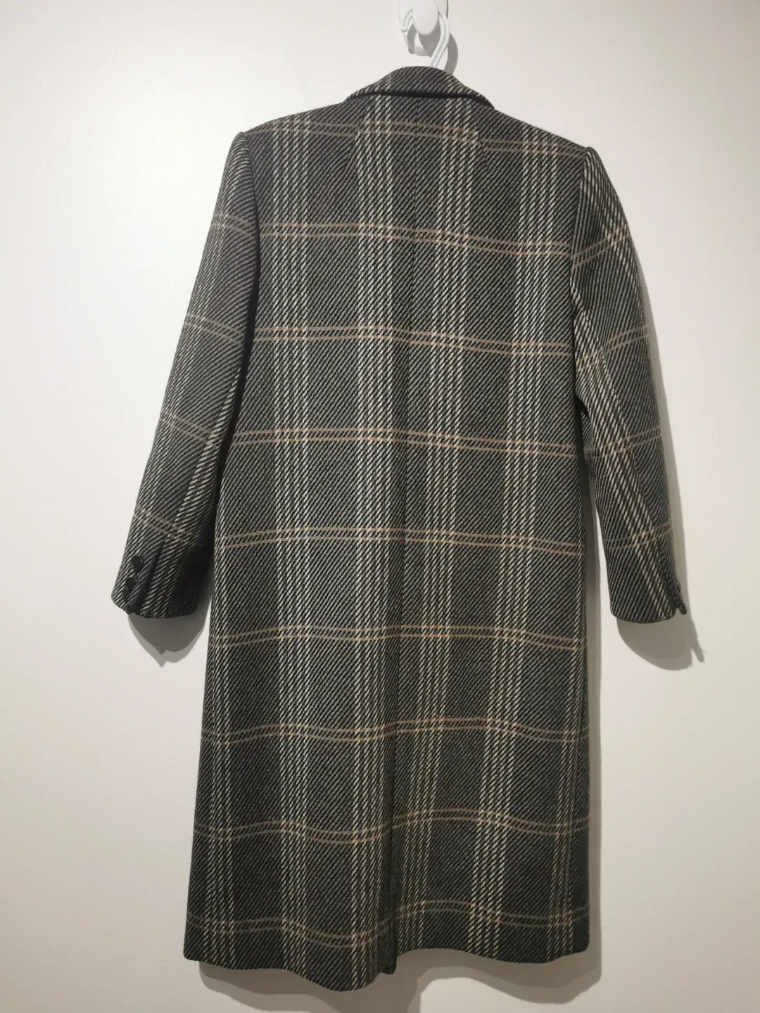 Vintage Plaid Wool Coat - oversized s image indicator(7)