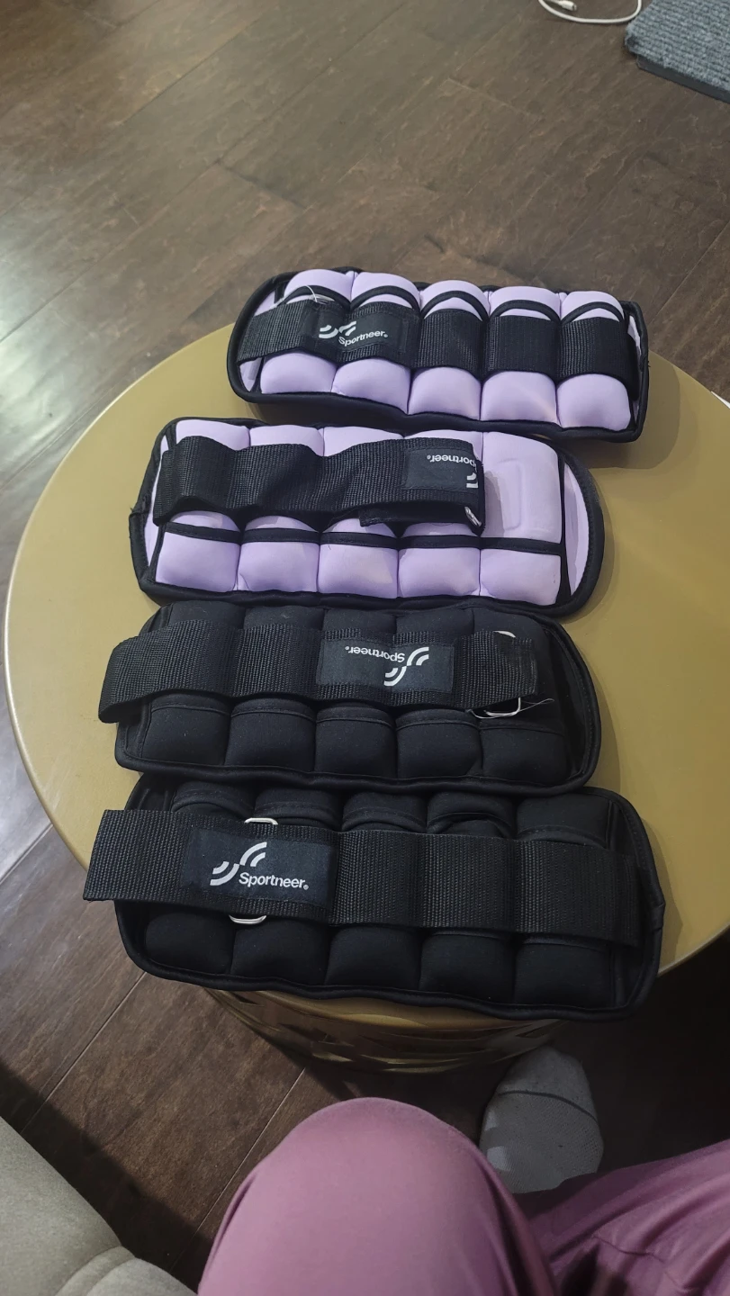 Sportneer Adjustable Ankle Weights 1 Pair 2 4 6 8 10 Lbs Leg ... - photo 5