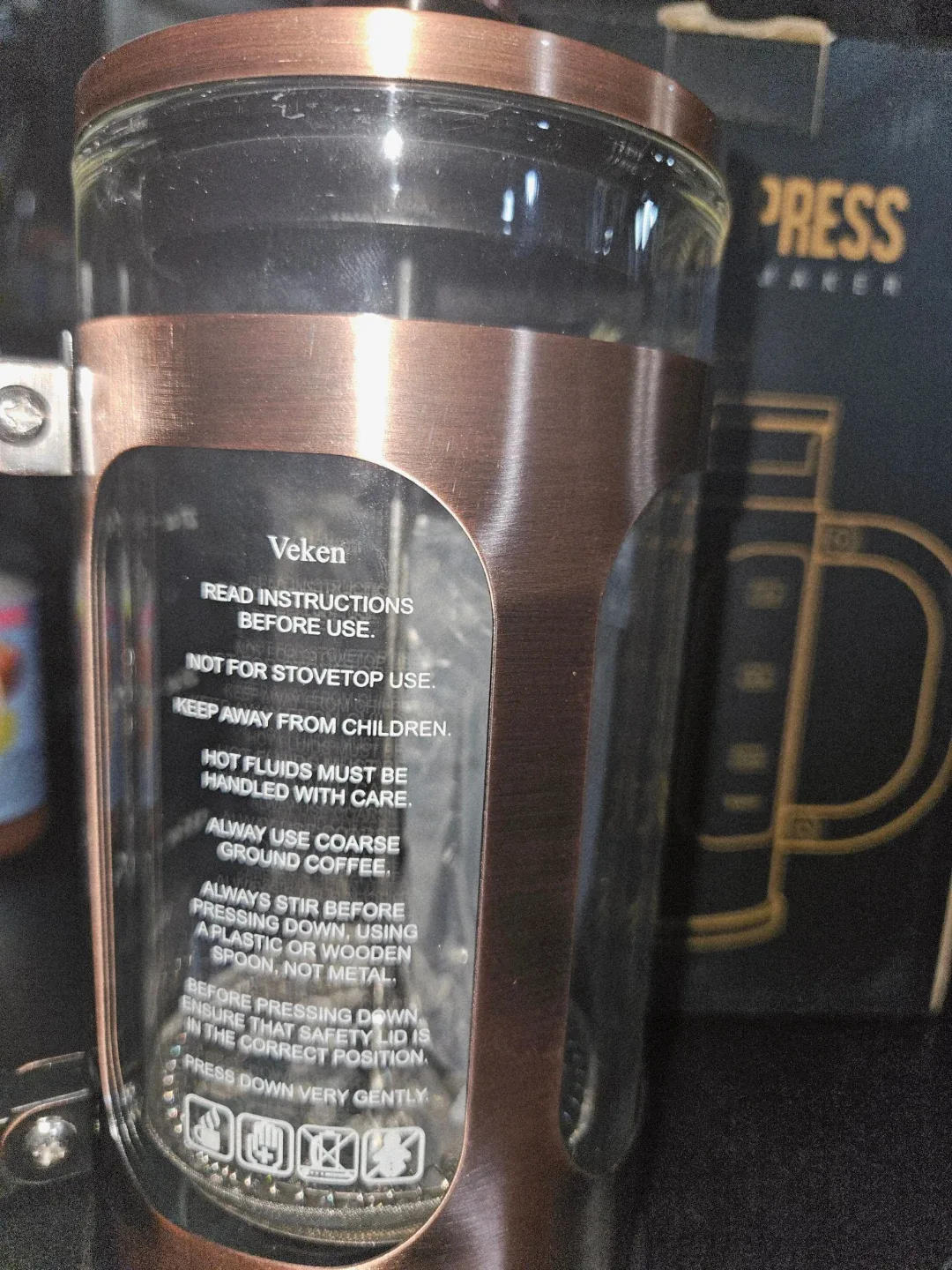 Veken French Press Coffee Maker - 27 oz image indicator(2)