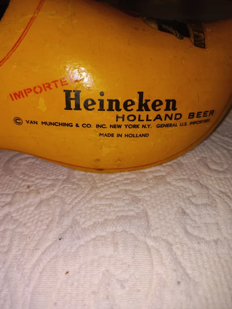 Vintage Heinken Wooden Clog - Made In Holland image indicator(3)