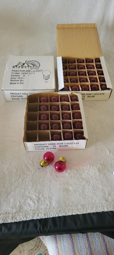 Vintage Christmas Light Bulbs - Multi-Colour image indicator(5)