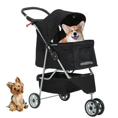 Black Pet Cart/Stroller