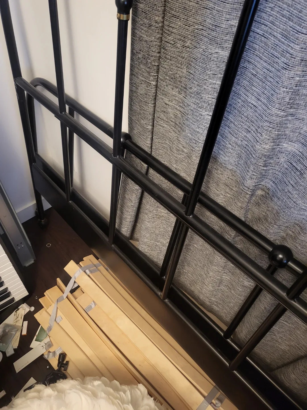 IKEA SAGSTUA Bed Frame - Black image indicator(4)