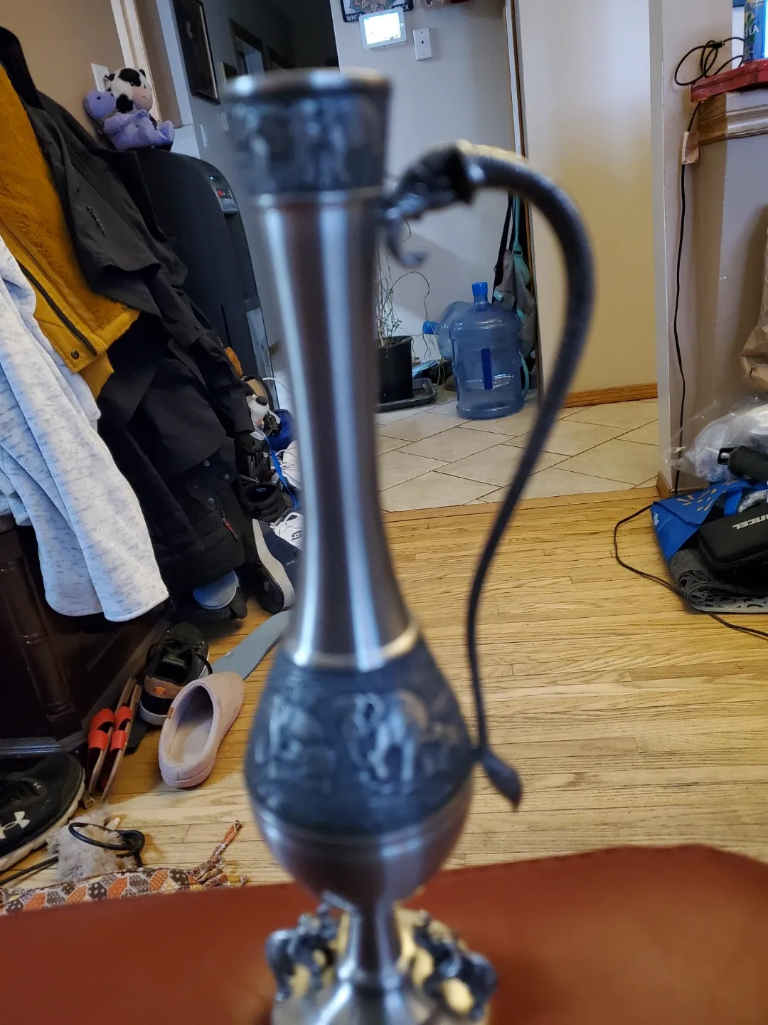 Pewter Pitcher with Elephant Design image indicator(3)