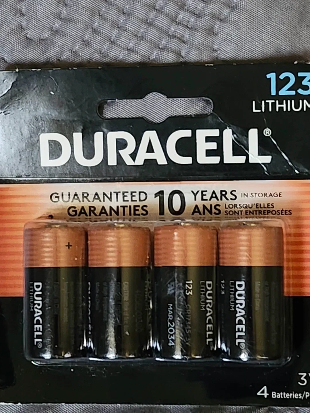 Duracell 123 Lithium 3V Batteries - 4 Pack image indicator(2)