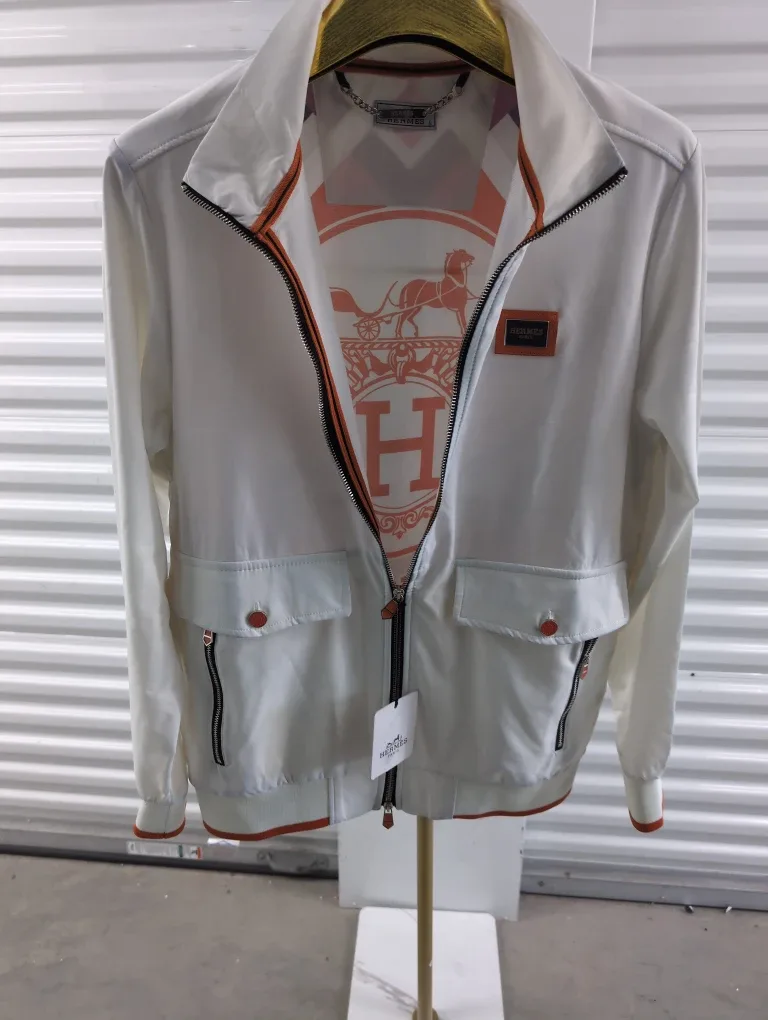 Hermes White Jacket, Size L