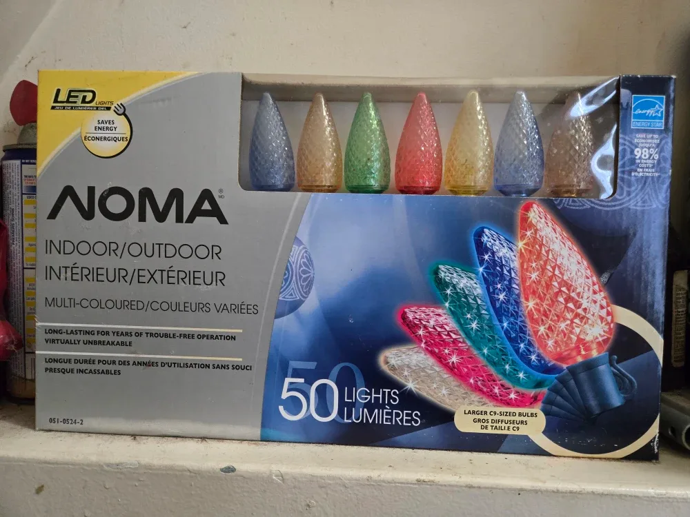 NOMA Indoor/Outdoor Multi-Coloured 50 LED Lights - New