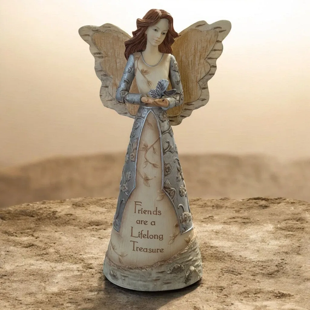 Elements 'Friends are a Lifelong Treasure' Angel Figurine