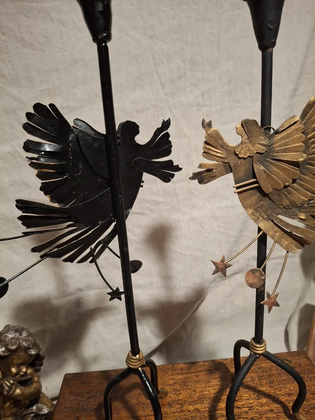 Metal Angel Candlestick Holders (Pair) image indicator(3)