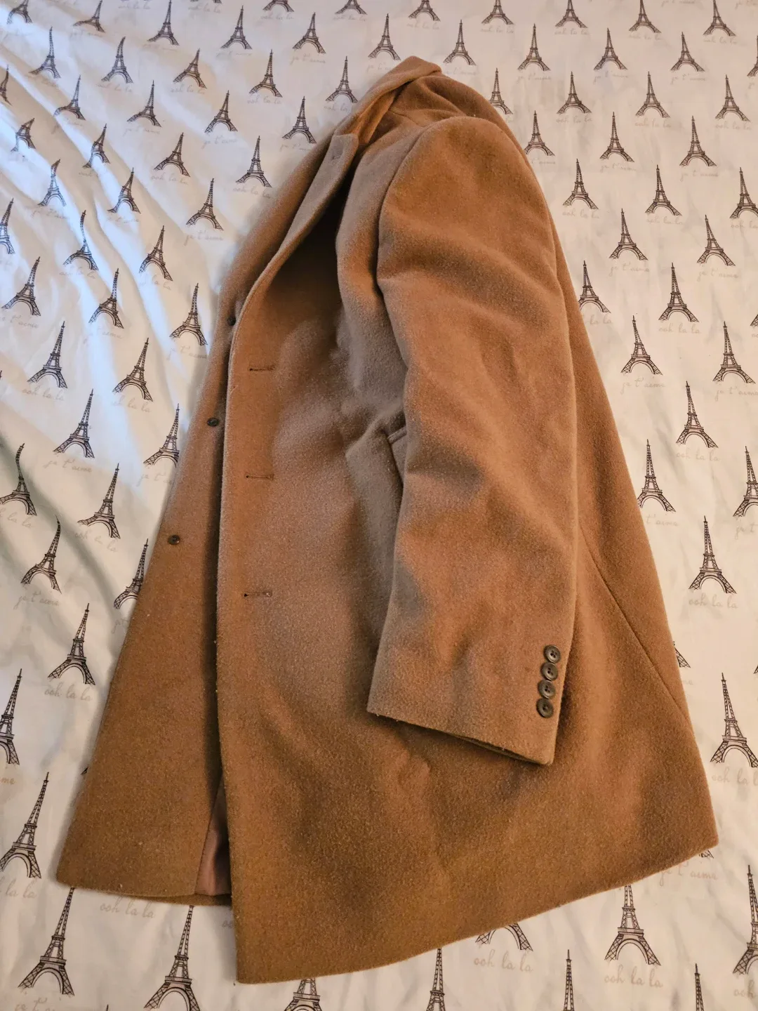 Calvin Klein Slim Fit Wool Blend Coat image indicator(4)