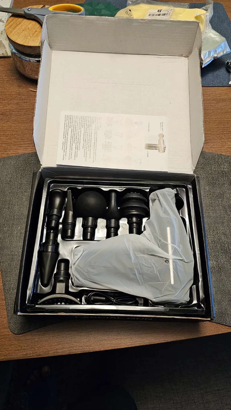 Massage Gun with 8 Heads - New in Box image indicator(5)