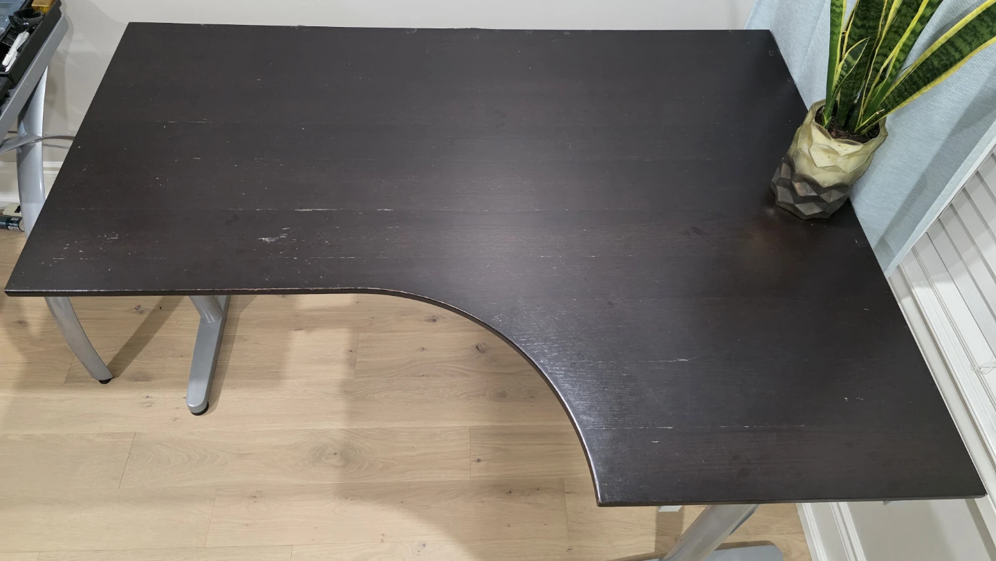 Dark Brown Corner Desk - photo 2