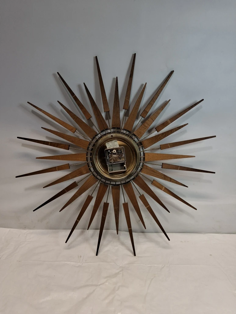 DGL Vintage Mid-Century Modern Seth Thomas Starflower Wall Clock - photo 4