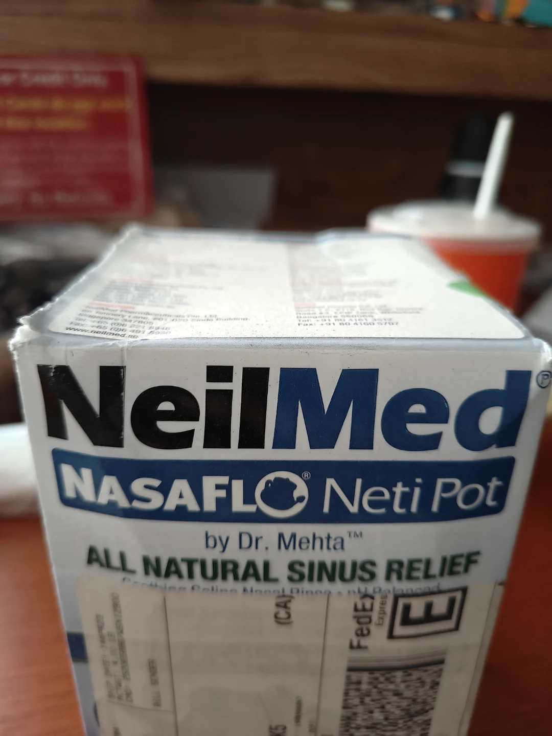 NeilMed NASAFLO Neti Pot - All Natural Sinus Relief