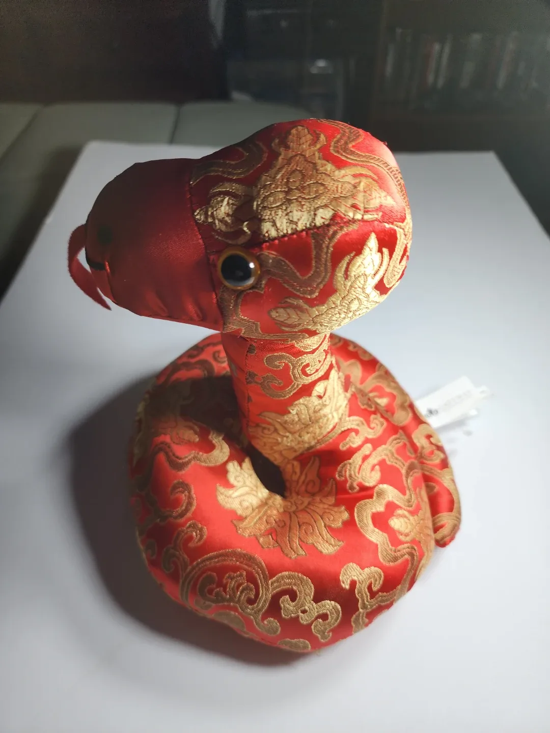 Red & Gold Decorative Snake Plush image indicator(3)
