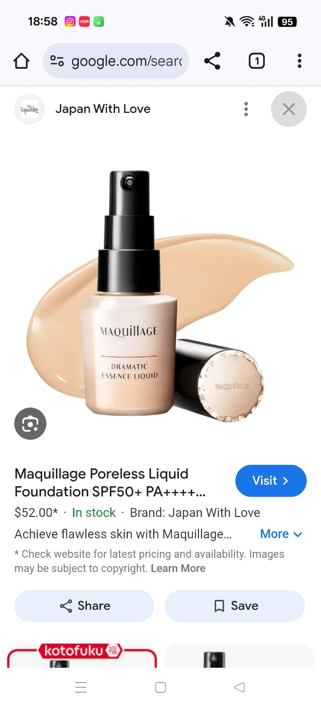 Maquillage Poreless Liquid Foundation SPF50+ PA++++