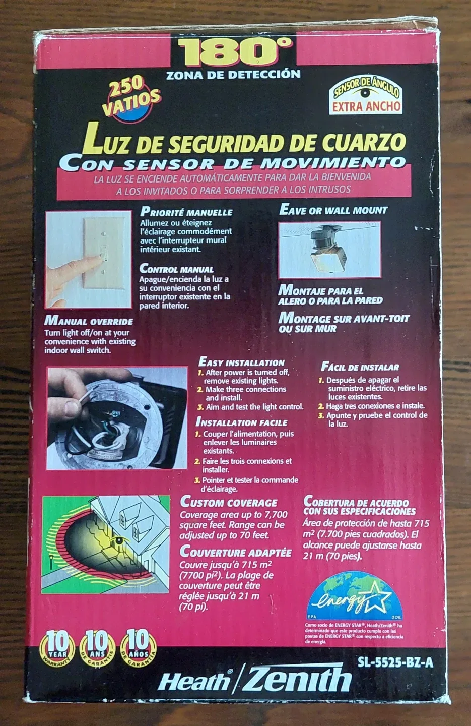 Heath Zenith SL-5525-BZ-A Motion Sensor Security Light image indicator(3)