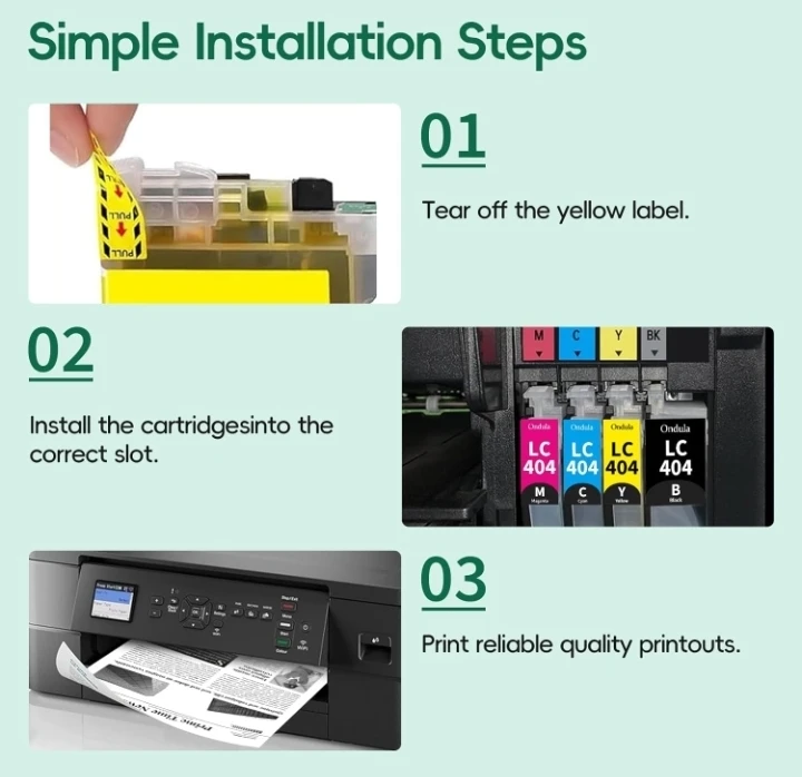 LC404 Ink Cartridges High Yield Replacement - photo 5