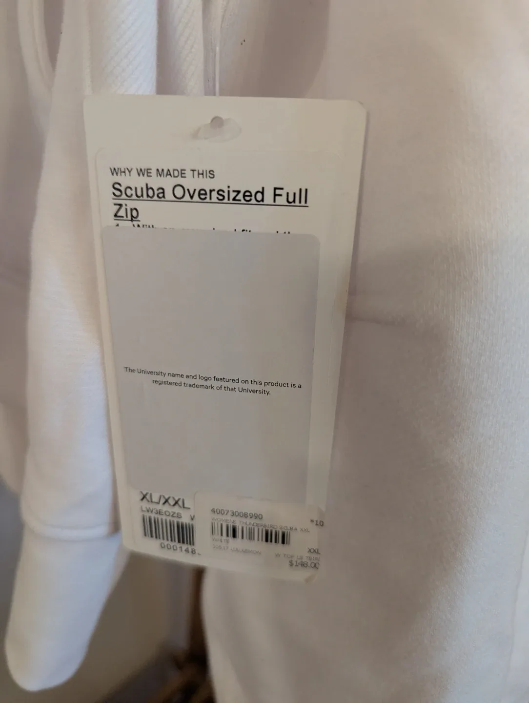 Lululemon BNWT Women's Scuba Oversized Full Zip image indicator(2)