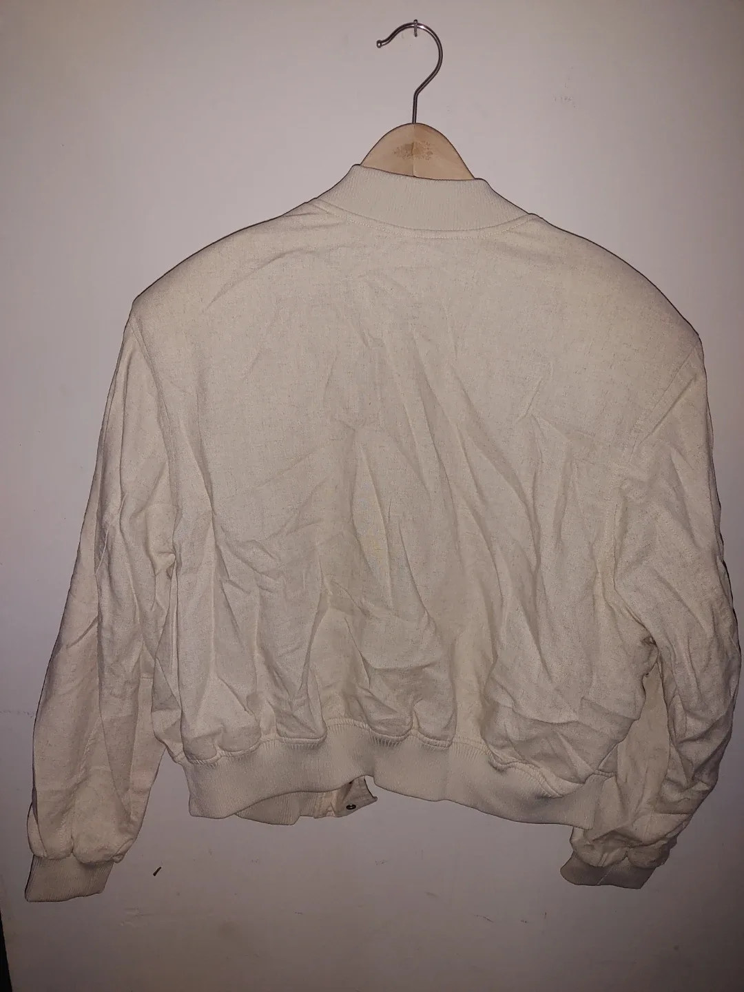 H&M Linen Blend Bomber Jacket - XXL image indicator(3)