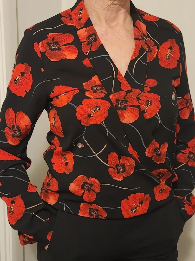 Sandra Angelozzi Poppy Print Blouse