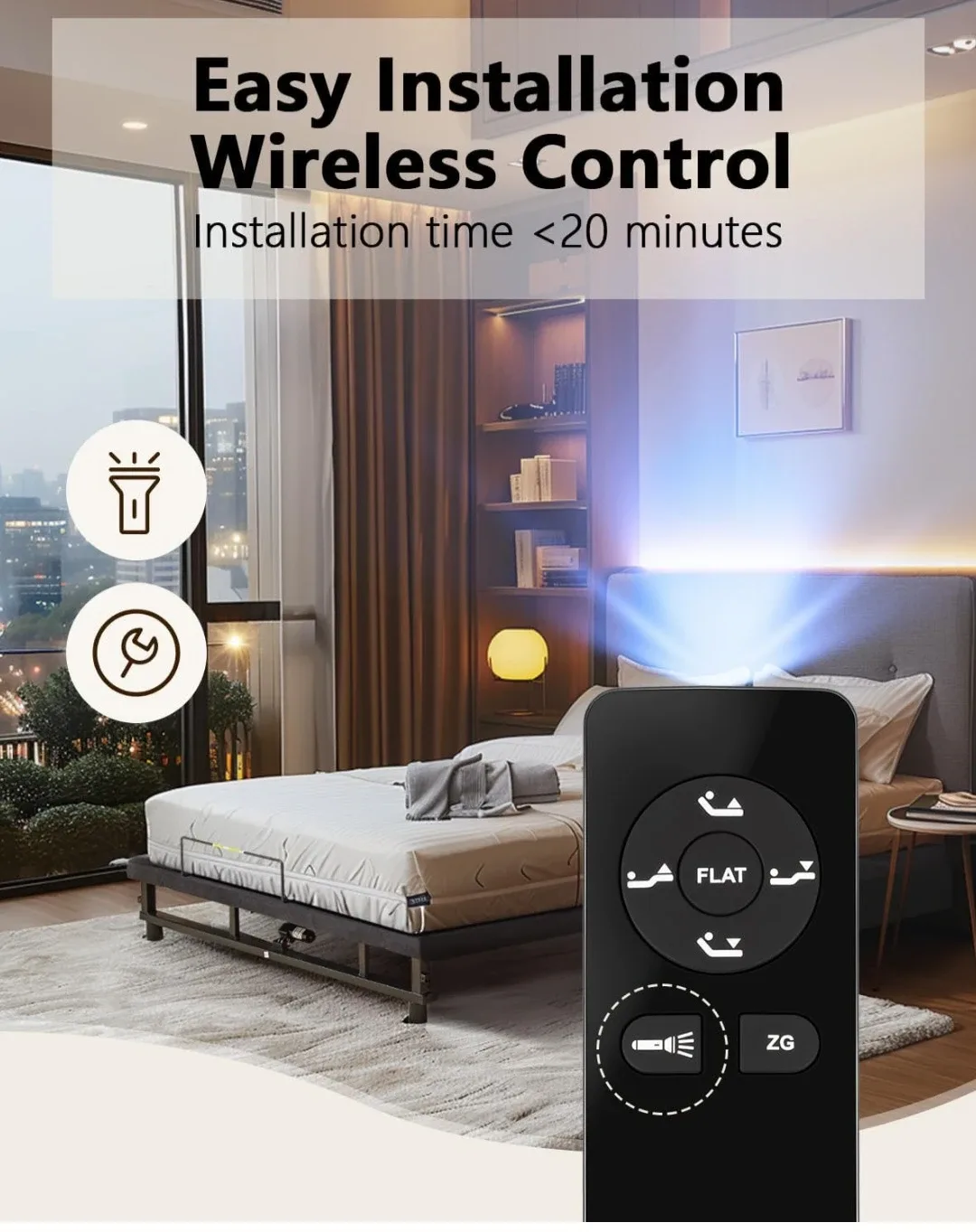 Adjustable Bed Frame - One Touch Multi-Adjustment image indicator(3)