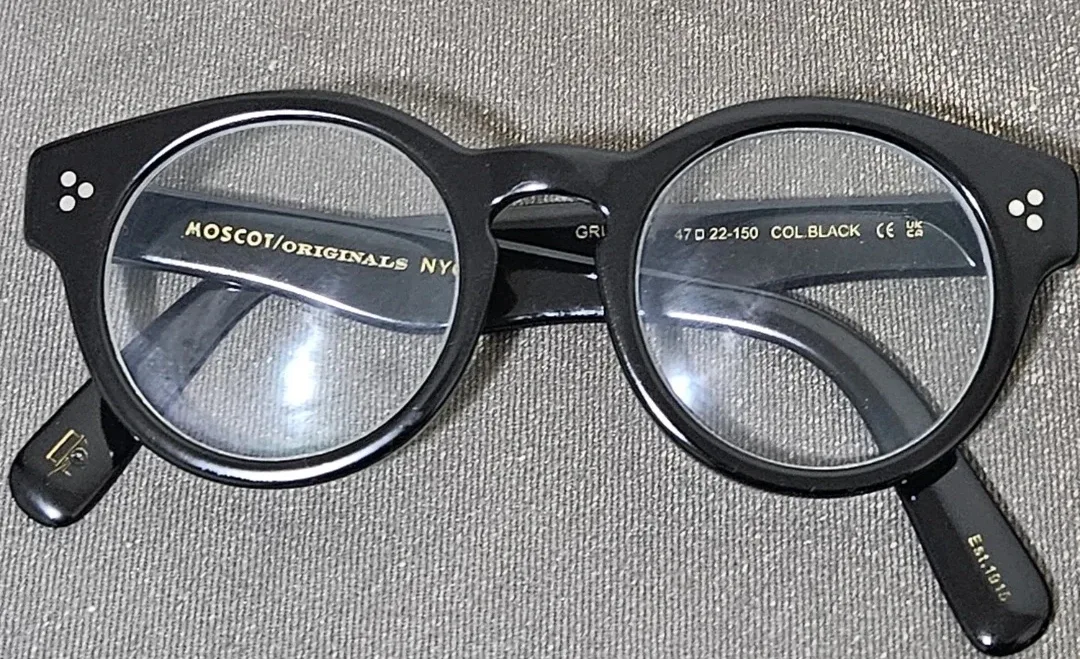 Moscot Grunya Black Eyeglasses 47-22-150 image indicator(2)