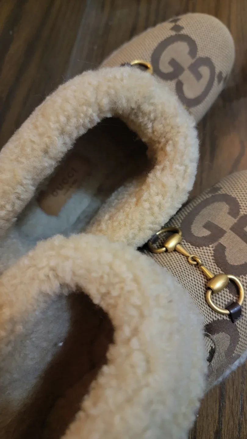 Gucci GG Jumbo Logo Horsebit Shearling Lined Boots image indicator(5)