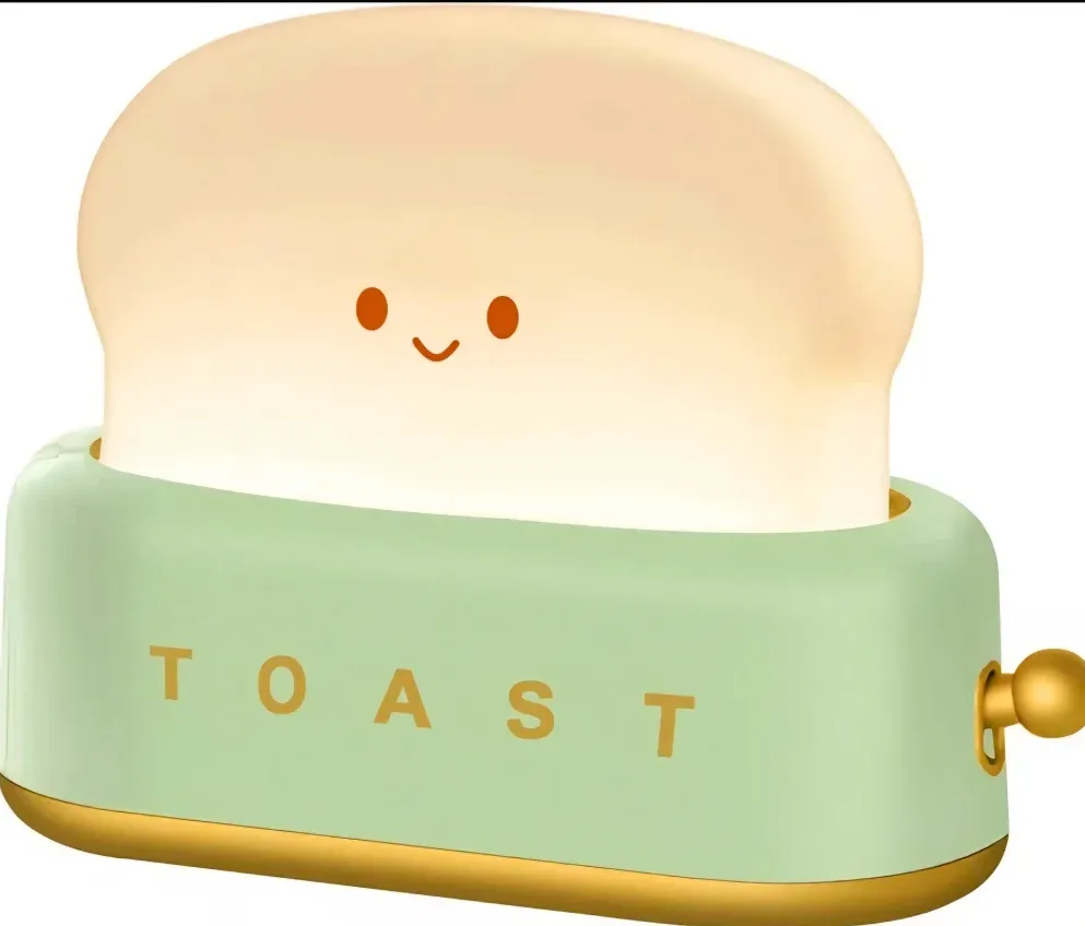 Toast Night Light - Cute Bedside Lamp