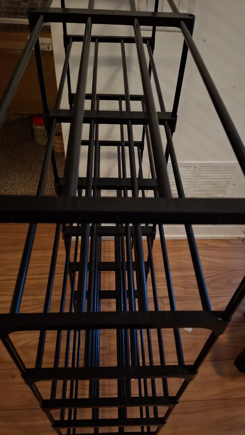 7 tier Black shoe Rack (long)(33"x10" h:51") 👞 image indicator(4)
