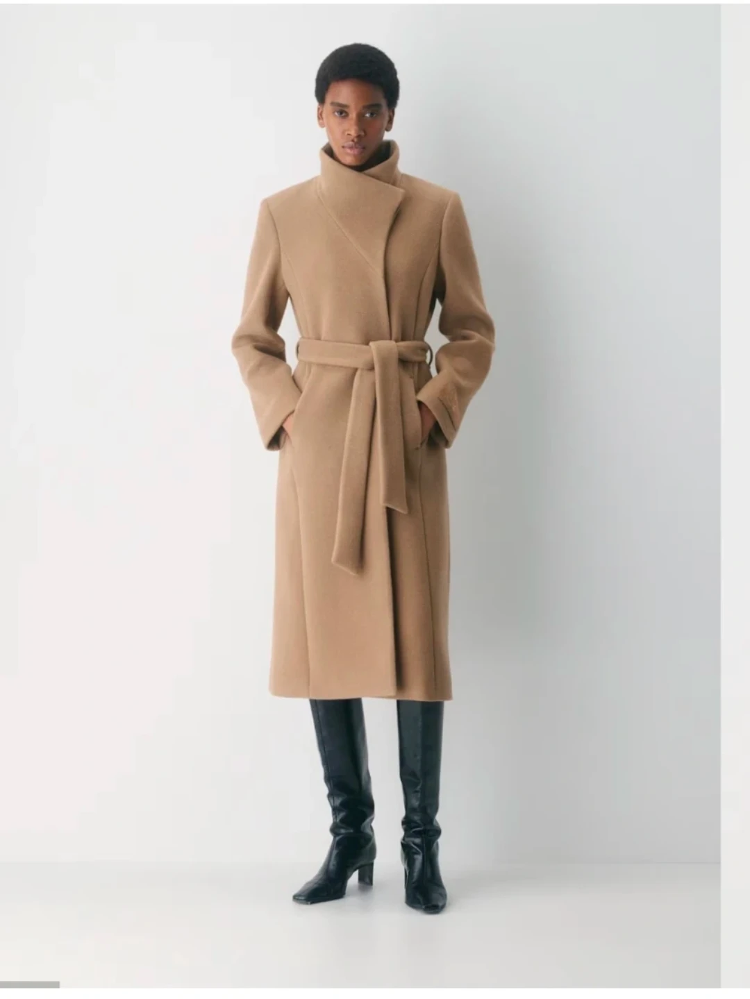 Aritzia The Connor Long Coat - Heather (size M) - photo 3