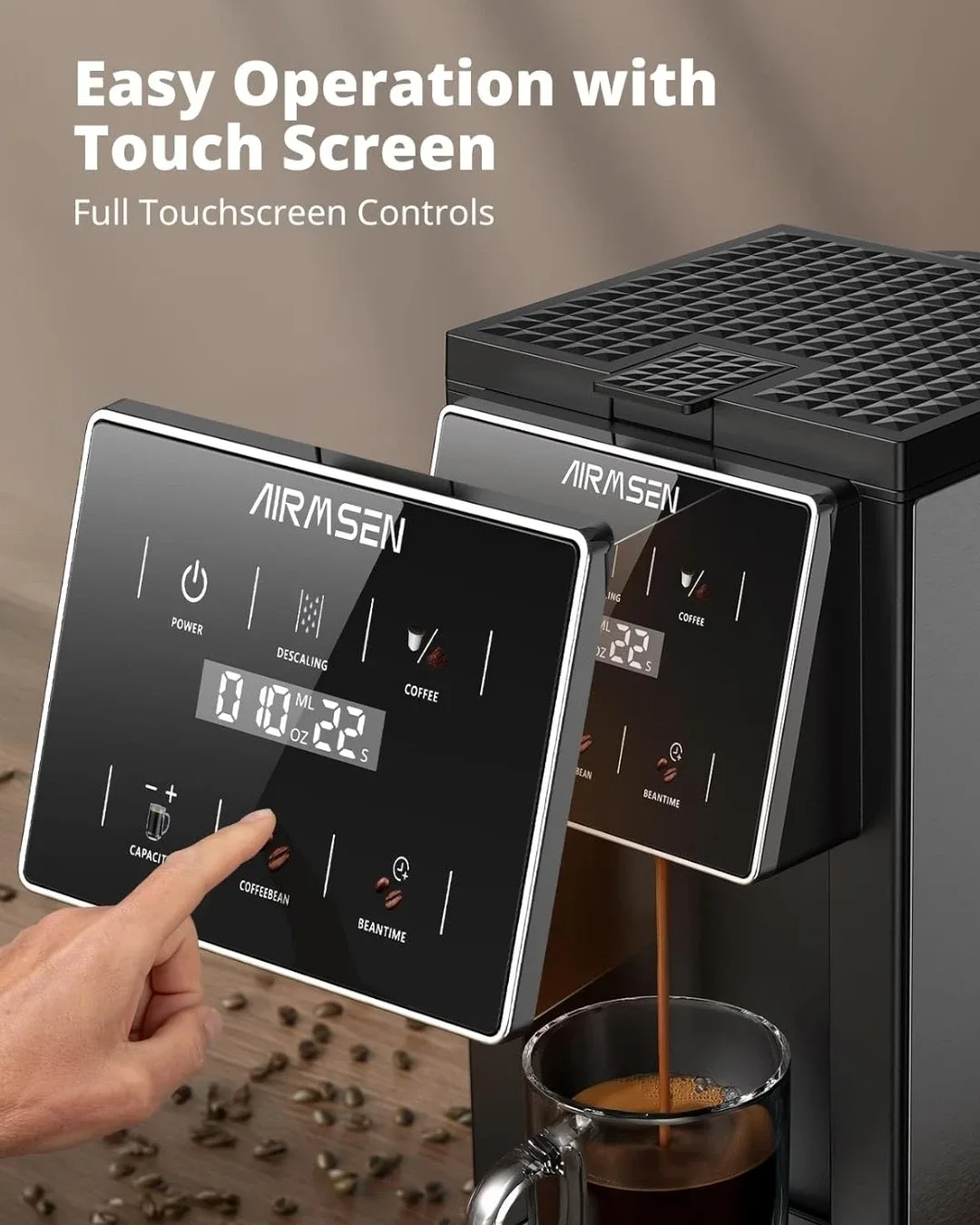 Airmsen Coffee Maker - Pod & Ground Compatible image indicator(2)