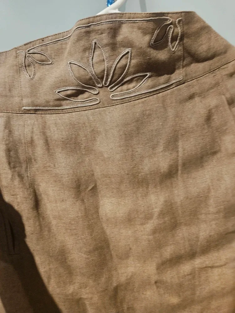 Escada-Germany Jacket& skirt Linen set. Size 38 image indicator(2)