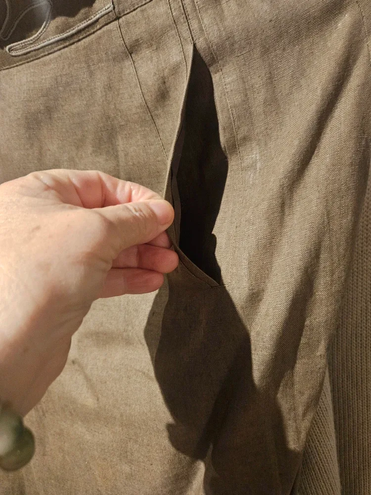 Escada-Germany Jacket& skirt Linen set. Size 38 image indicator(5)