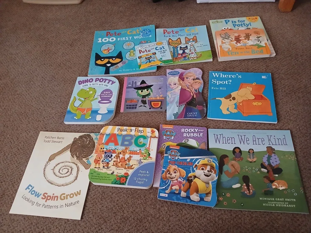 Kids' Books Lot - Pete the Cat, Paw Patrol, Frozen + More!