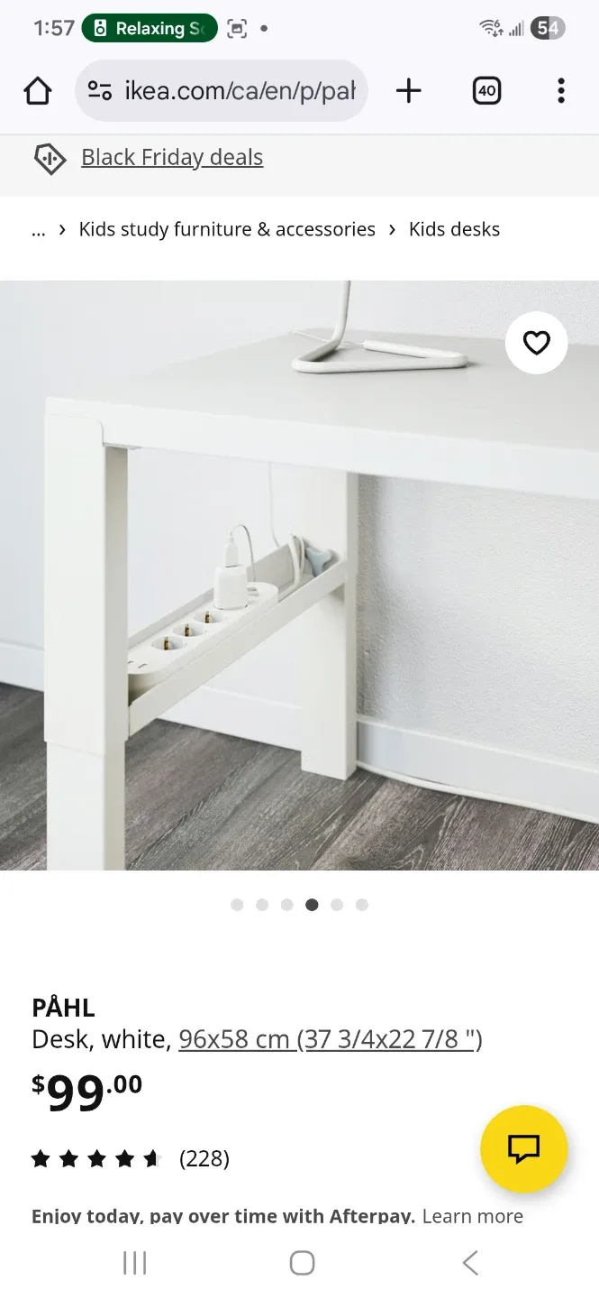 Ikea Paul white desk adjustable image indicator(7)