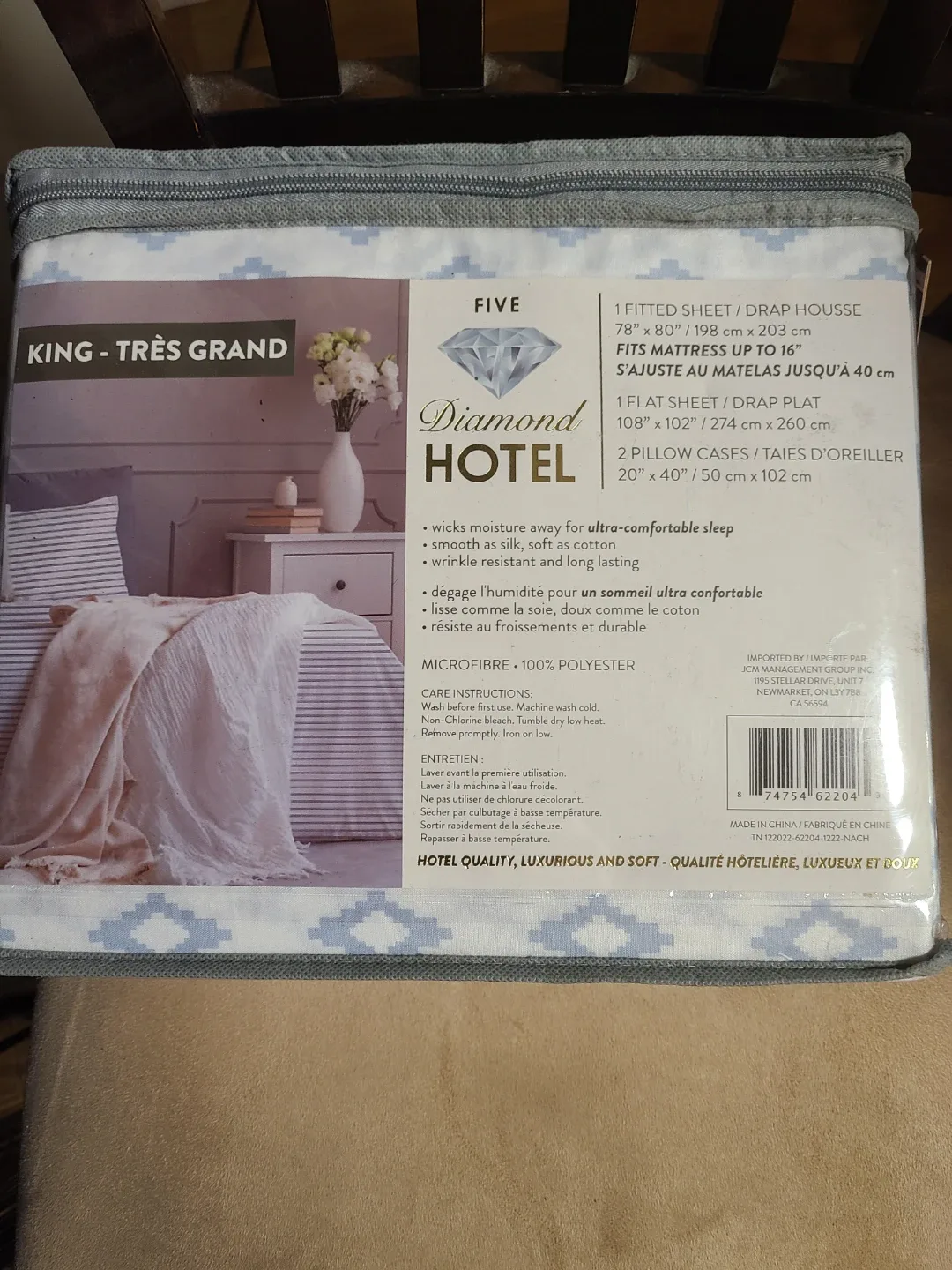 Diamond Hotel King Size Sheet Set image indicator(2)